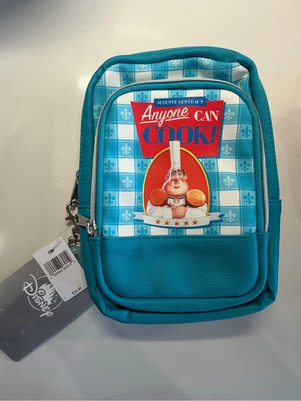 Disney Teal 'Anyone Can Cook!' Chef Mini Pouch